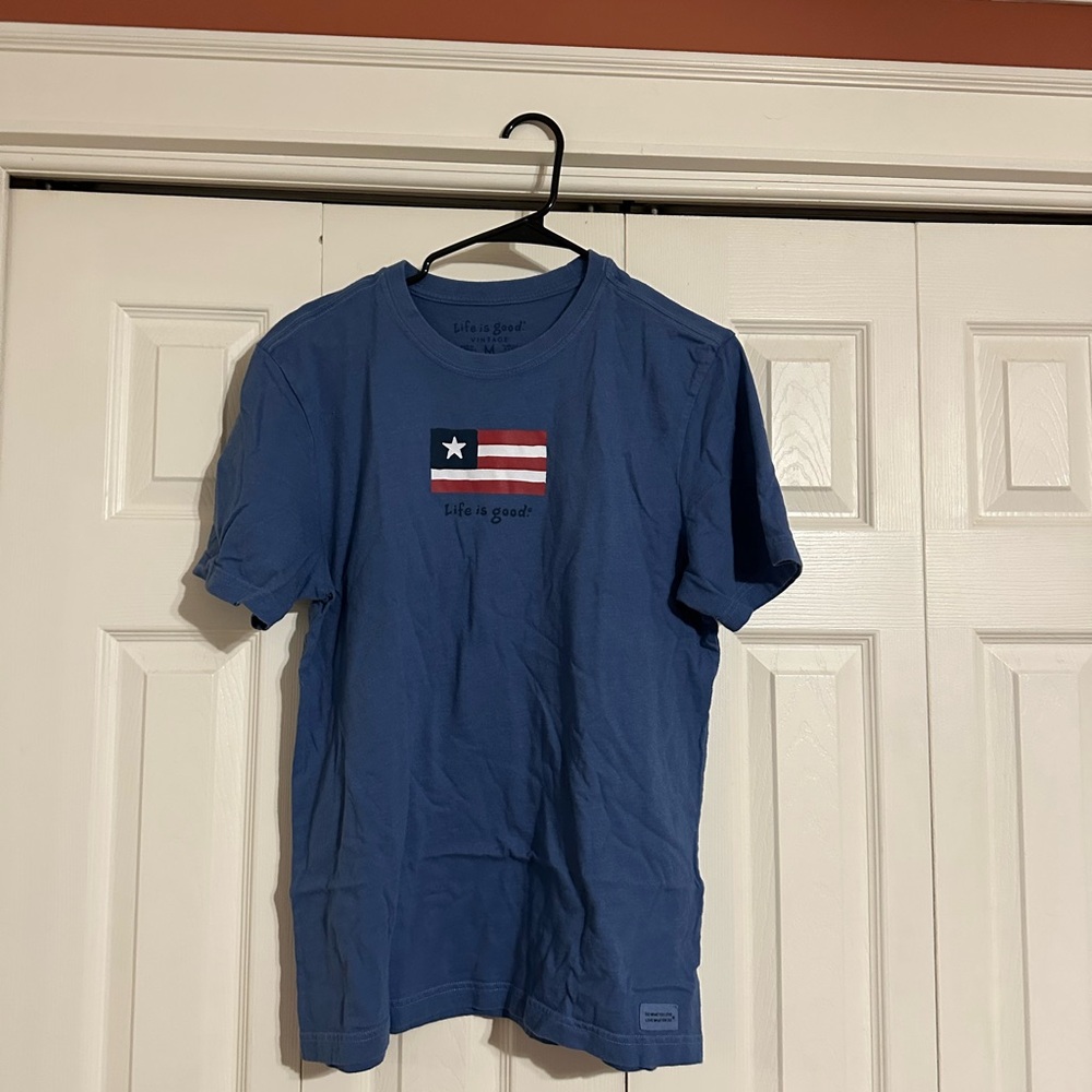 Life is Good Blue Men's T-Shirt
